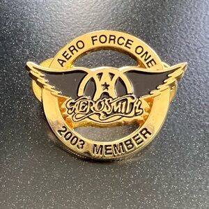 Vintage Aerosmith Arro Force One 2003 Member Pin Pendant